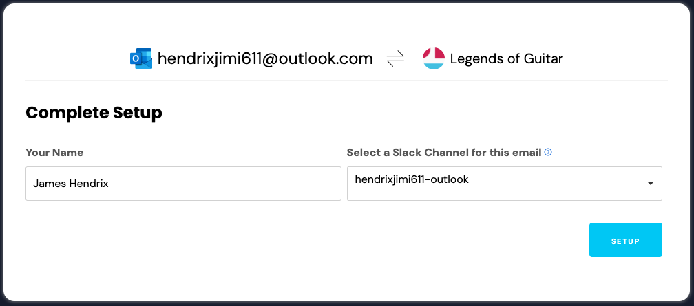 complete outlook setup